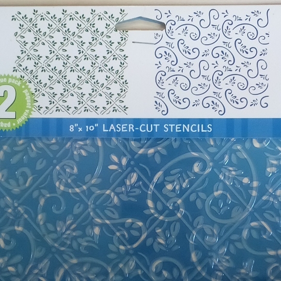 Stencil 2 Pack Laser-cut Background 028995284991 - Picture 2 of 4